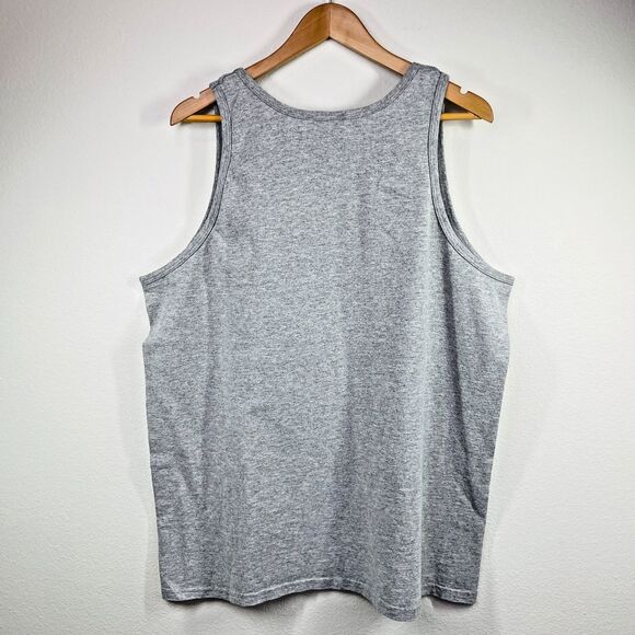 Palm Springs Tank Top Mens XL Gray Tank Top Embroidered Palm Springs Palm Trees - Picture 4 of 8